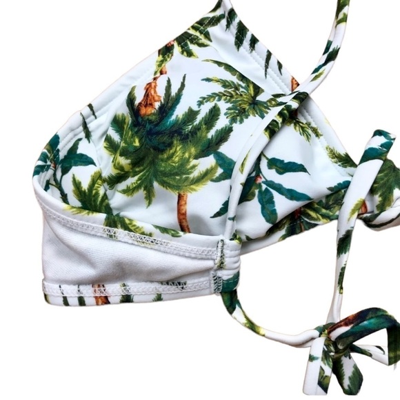 Xhilaration Juniors’ White Palm Bikini Top - Picture 10 of 13
